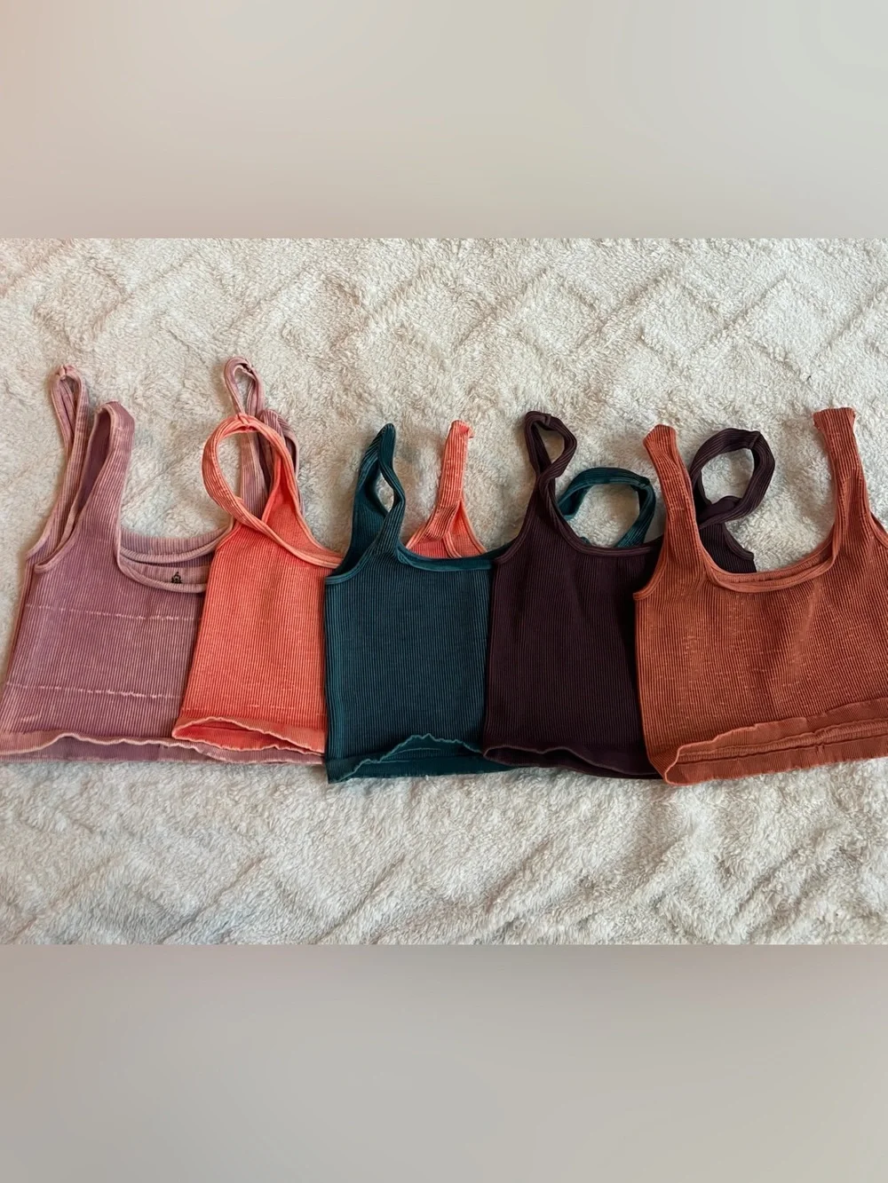🌺free people happiness run square neck crop
